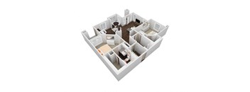 VBH - 2X2B Floor Plan