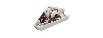 VU - 1X1B Floor Plan