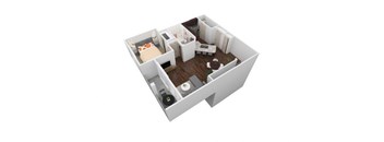 VBH - 1X1C Floor Plan