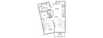 a floor plan of a small apartment