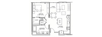 a floor plan of a home