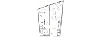 a floor plan of a small apartment
