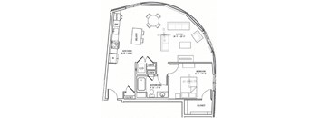 a floor plan of a small apartment
