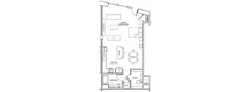 a floor plan of a small apartment
