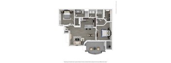 bedroom floor plan | luxury apartments in towson md | the southerly