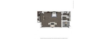 a floor plan of a bedroom apartment
