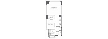 a floor plan of a small apartment