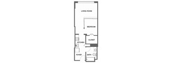 a floor plan of a small apartment