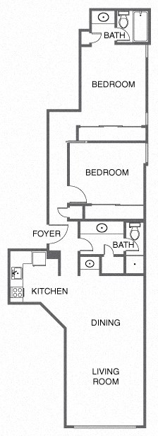 a floor plan of a house