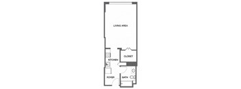 a floor plan of a small apartment