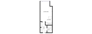 floor plan of 55 north luxury apartments to rent in the north end of boston