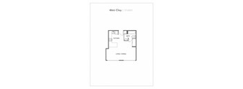 our floor plan for the studio