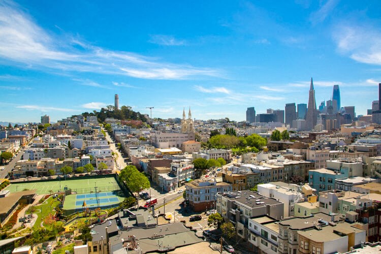 a view of the city of san francisco