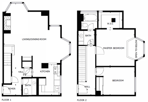 a floor plan of a house