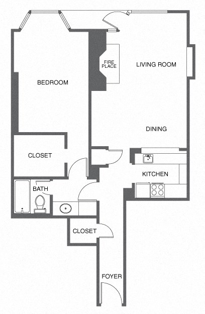 a floor plan of a house