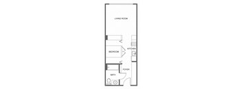 a floor plan of a small apartment