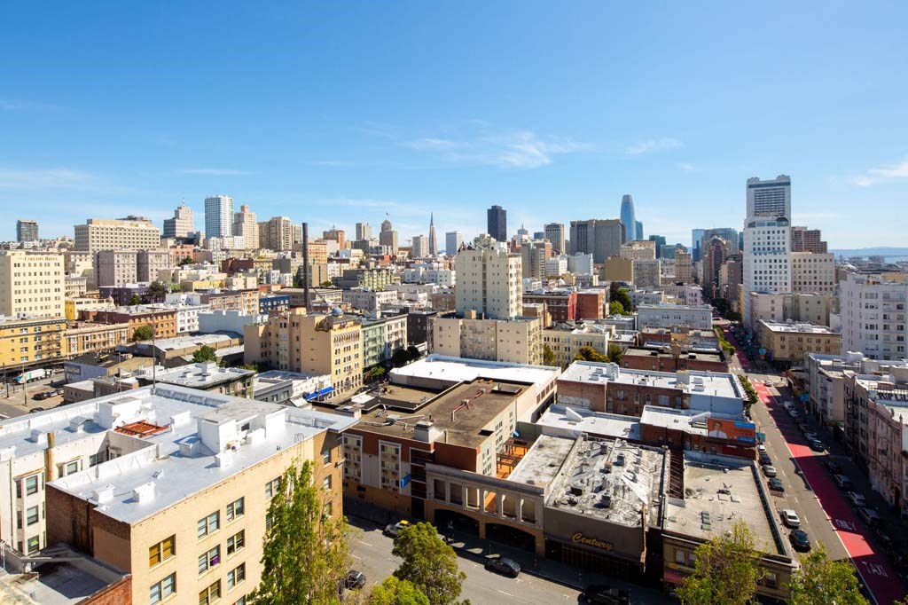 a view of the san francisco skyline