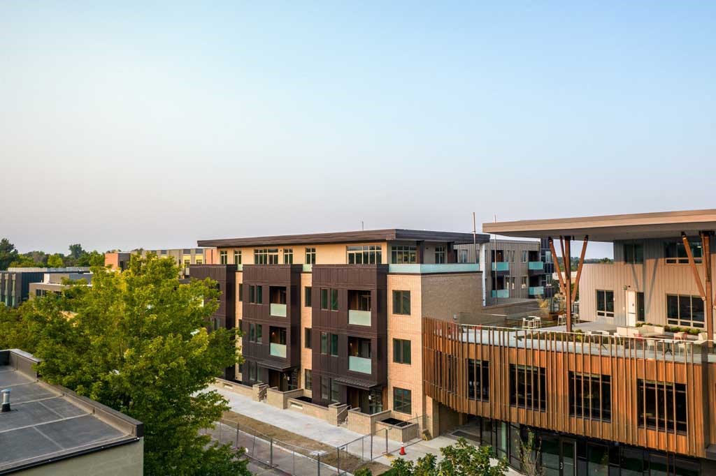 the building where the apartment is located