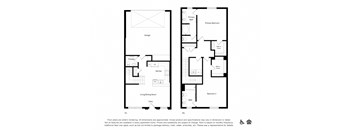 two floor plans of a house