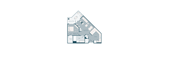 bedroom floor plan | apartments for rent in brookhaven ga | the mille brook at Array La Mesa, La Mesa California