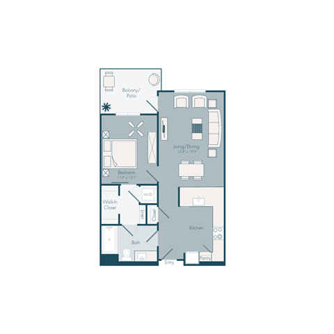 bedroom floor plan | the mansions on the park at Array La Mesa, La Mesa, 91942