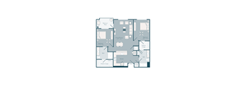 Bedroom floor plan 05 | the mansions on the park at Array La Mesa, California