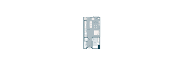 bedroom floor plan | the apartments by the sloane club at Array La Mesa, California