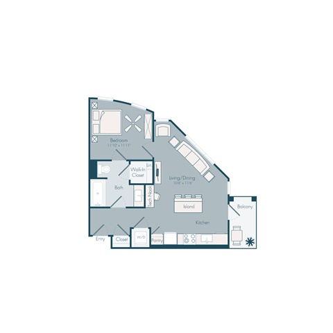 bedroom floor plan 05 | the mansions on the park at Array La Mesa, La Mesa, CA 91942