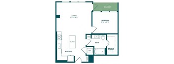 floor plan photo of the station at riverfront park in denver, co