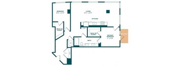 floor plan photo of the princeton in orlando, fl