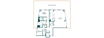 a blueprint of a floor plan of a house