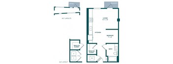 floor plan photo of the uptown in oakland, ca