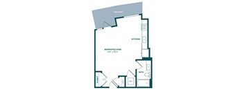 a floor plan of a small apartment