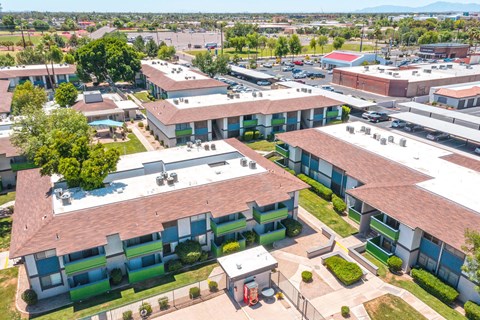 a view of the building from the air at Westmount at Urban Trails, Mesa, AZ 85202