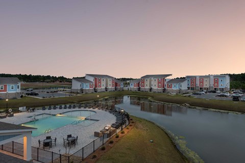 Aerial view of city at The Grand at Carolina Forest, Conway