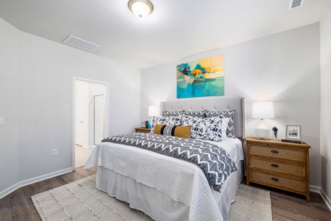 Bedroom area at Ashford Townes Apartments, Fuquay-Varina, NC, 27526