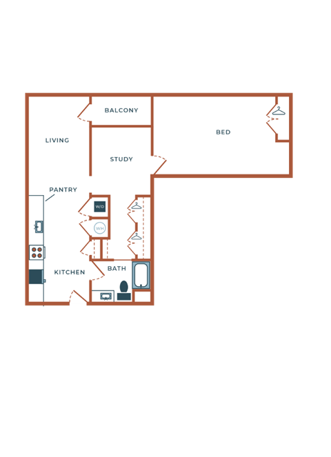the unit plan of the residence