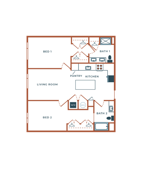 the unit plan of the residence