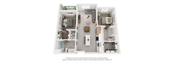 a 4 bedroom floor plan  395