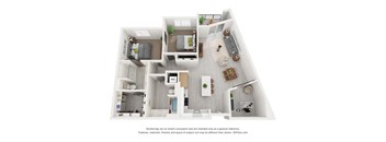 a 1 bedroom floor plan  2100 sq ft
