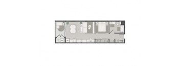 a floor plan of a shipping container house