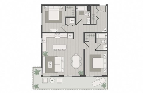 a floor plan of a house