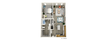 a1 floor plan  1 bedroom  129