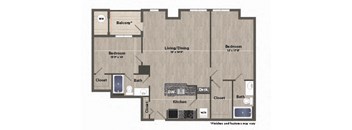 a floor plan of a room with a lot of different floors