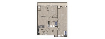 a floor plan of a 2103 sq ft roommates