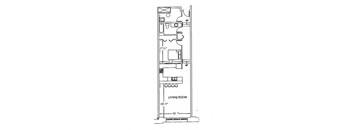 the floor plan for a small floor plan of a house