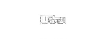 a floor plan of a house with a bedroom and a living room