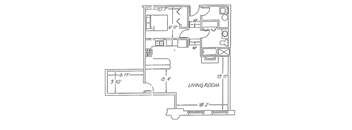 the plan of the third floor of the town house