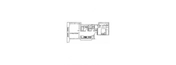 a floor plan of a house with bedrooms and a living room