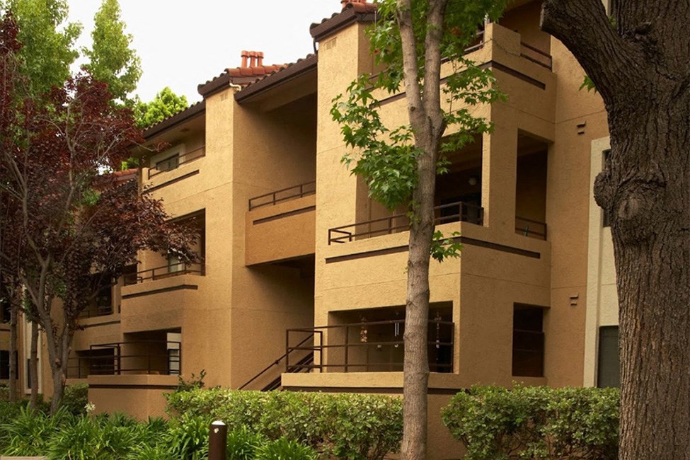 the building where the apartment is located